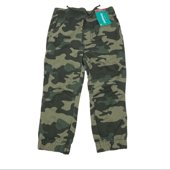 Garanimals Boys 2T/NP2 Green Camouflage Pants with Top Combo NWT “Fearless” - Picture 2 of 6